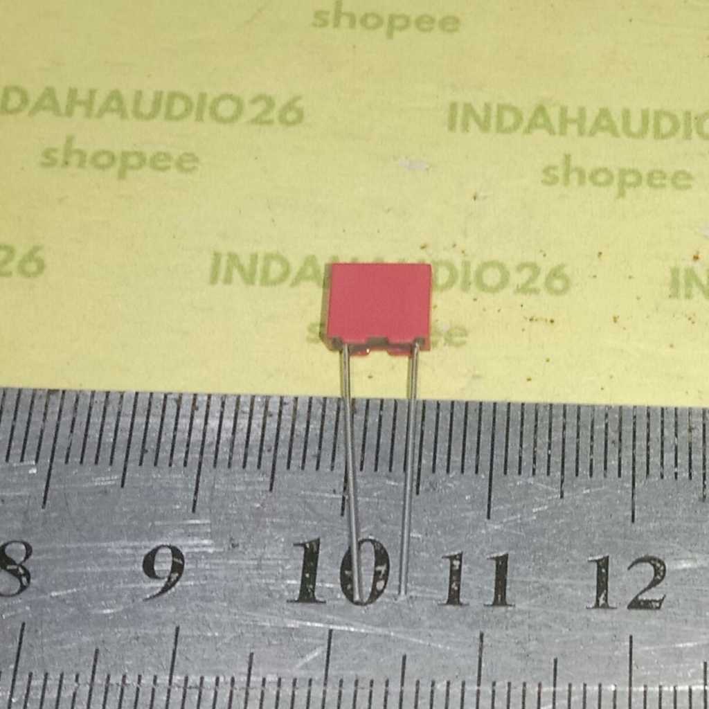 682 100v 5mm 682j100 MKM MERAH  6n2  6.8nf  6.8n capasitor kapasitor capacitor 682j  mkp mkt mkm 6,8