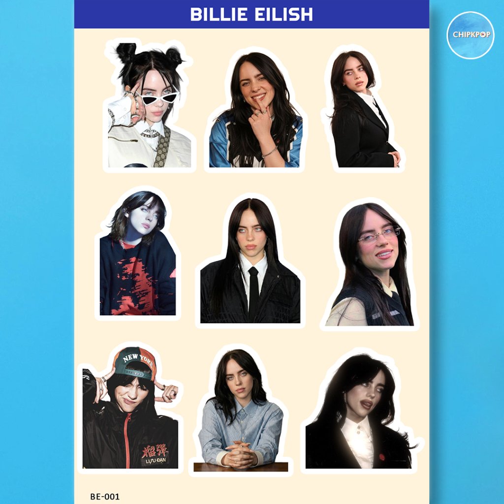 STICKER BILLIE EILISH I BILLIE EILISH I BILLIE EILISH WESTERN I STICKER WESTERN I STICKER WESTERN BI