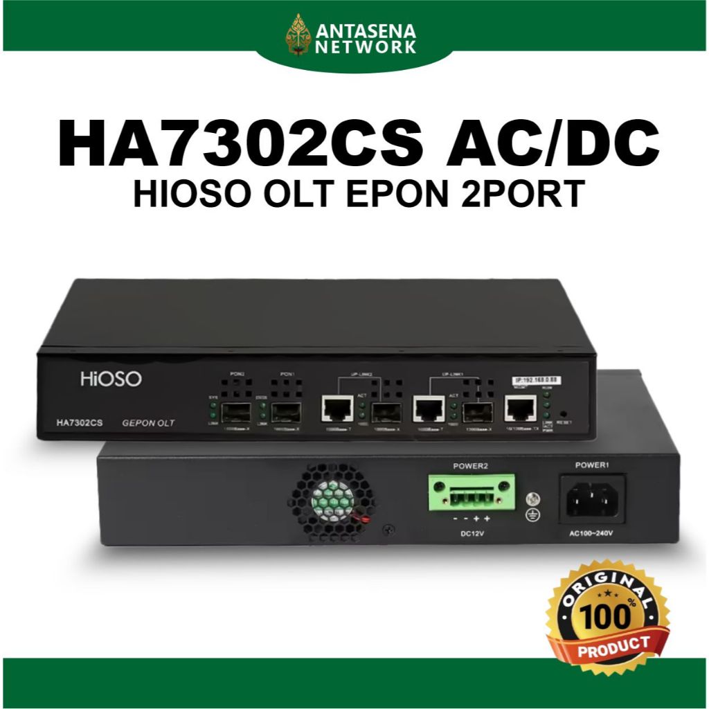 HA7302CS AC/DC Suport Olt 2port Hioso - HA7302CS Hioso Olt 2port Suport AC/DC Free Sfpp FTTH/FTTX