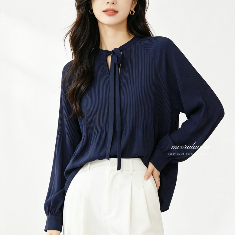 KLESY CLASSY PLEATS LOOSE BLOUSE KOREAN STYLE READY BANGKOK PREMIUM COLLECTION BKK