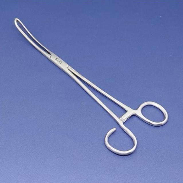 Alat Kesehatan "White" Tonsil Grasping Forcep 23cm - Spitz