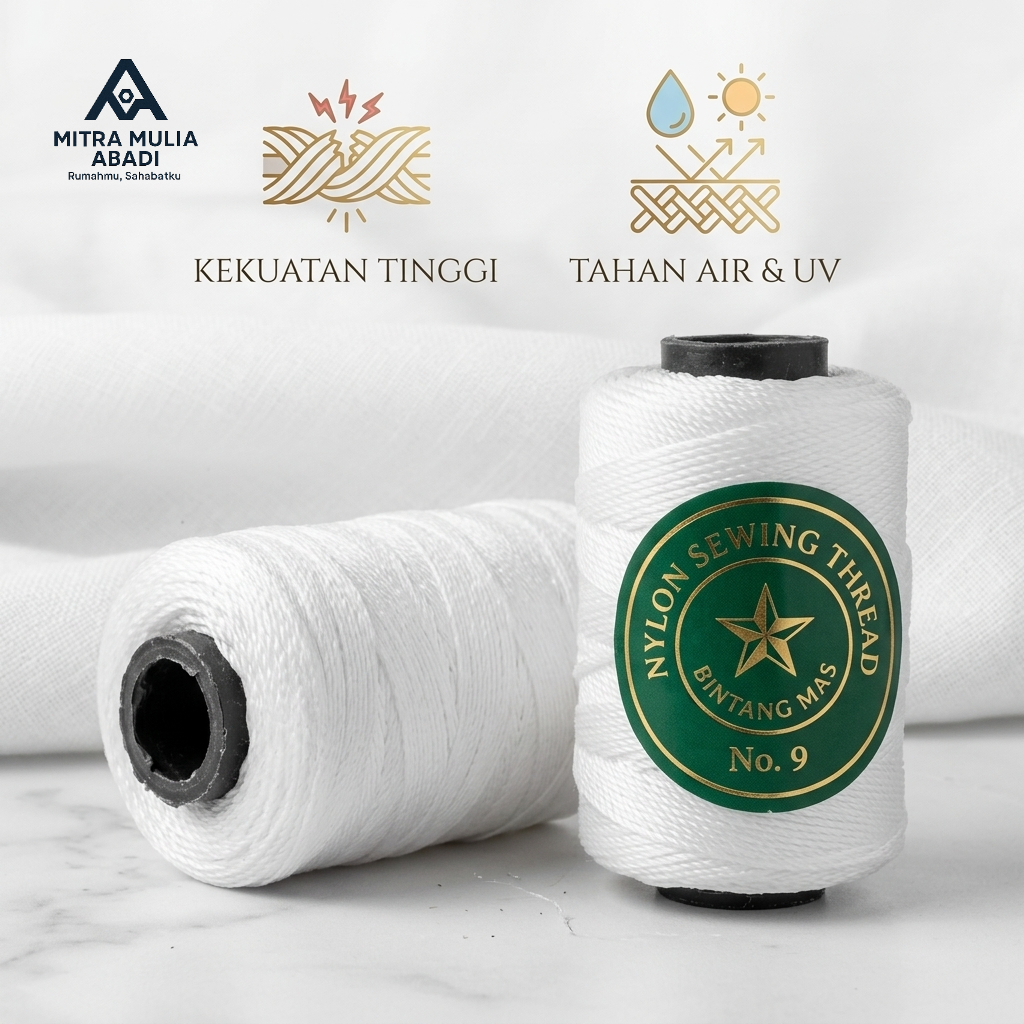 benang nylon bangunan | benang bangunan | benang nylon no 9