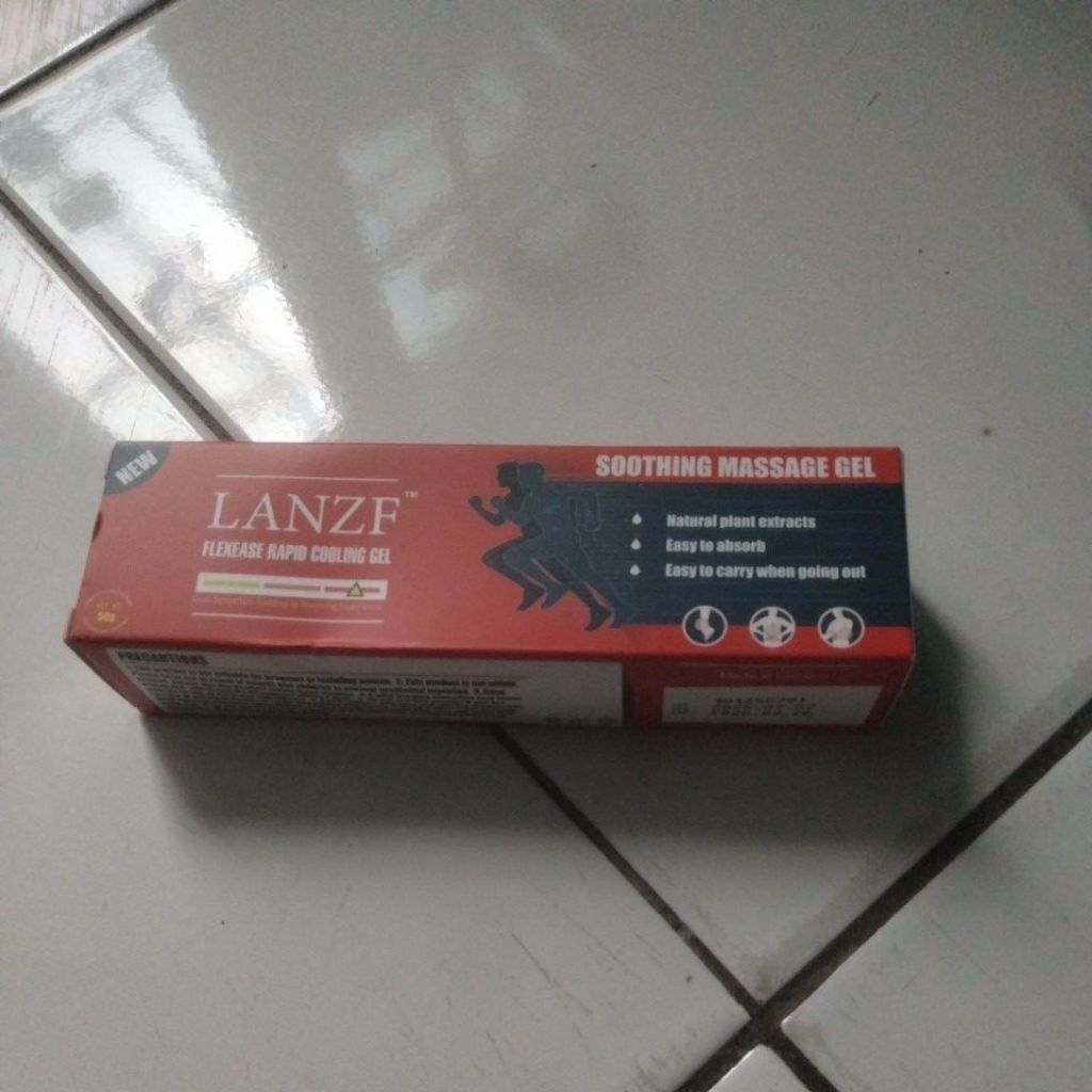 Lanzf flexease rapid cooling gel smoothing massage gel 50g