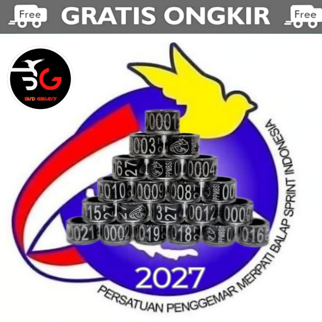 RING PPMBSI  RING RESMI MERPATI BALAP ORIGINAL  RING MERPATI PPMBSI 2027
