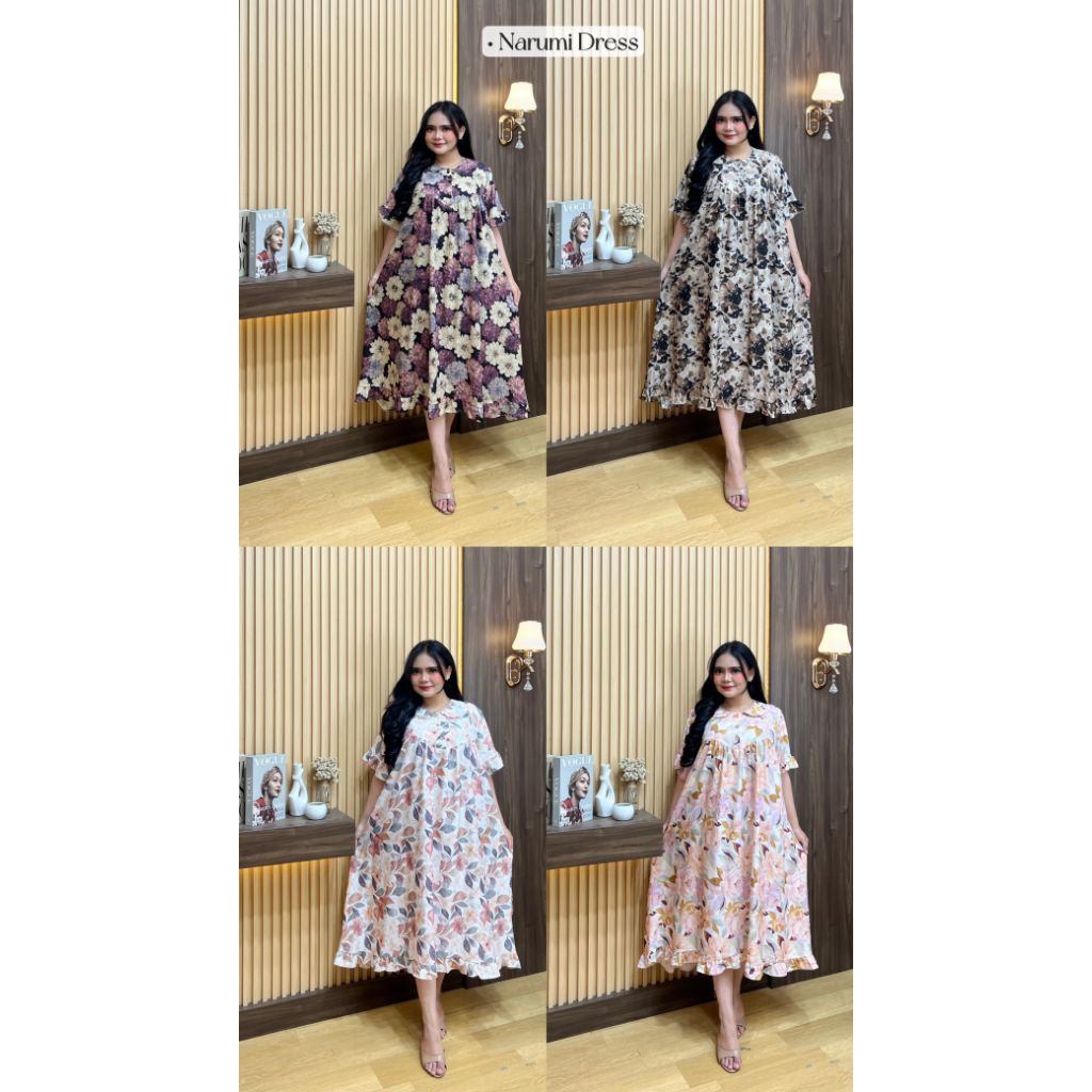 DRESS ARABELA/NAMIRA DRESS/DRESS RAYON PREMIUM/DRESS RAYON MOTIF BUNGA/DRESS RAYON PENDEK/DRESS JUMB