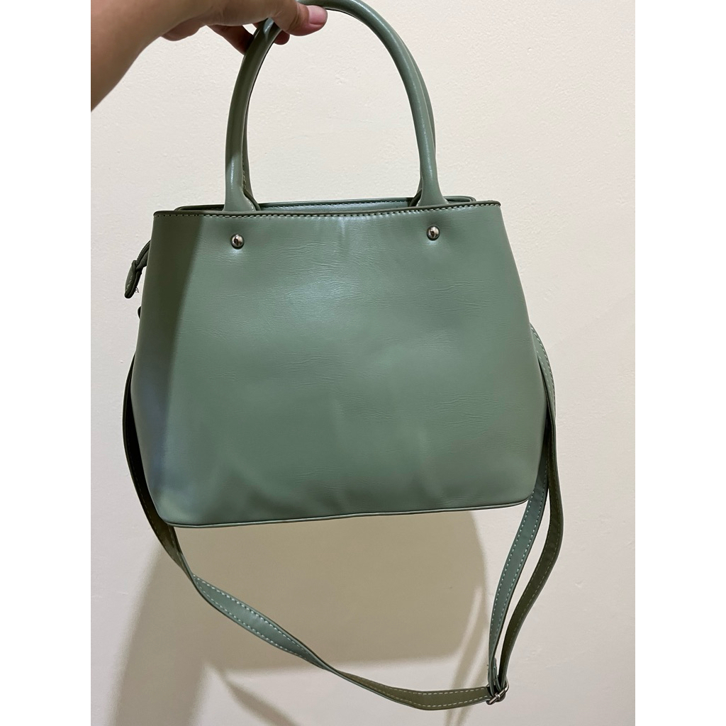 PRELOVED TAS GABINO tas wanita satchel selempang acadia  variasi GREEN