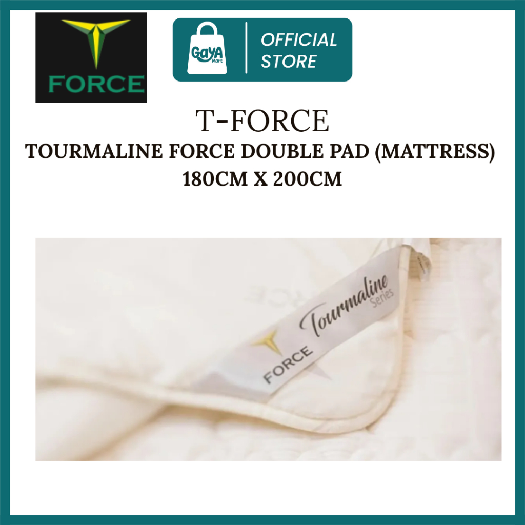 Tourmaline Mattress Cover T-Force -Pelindung Matras Kesehatan / Double Pad Mattress