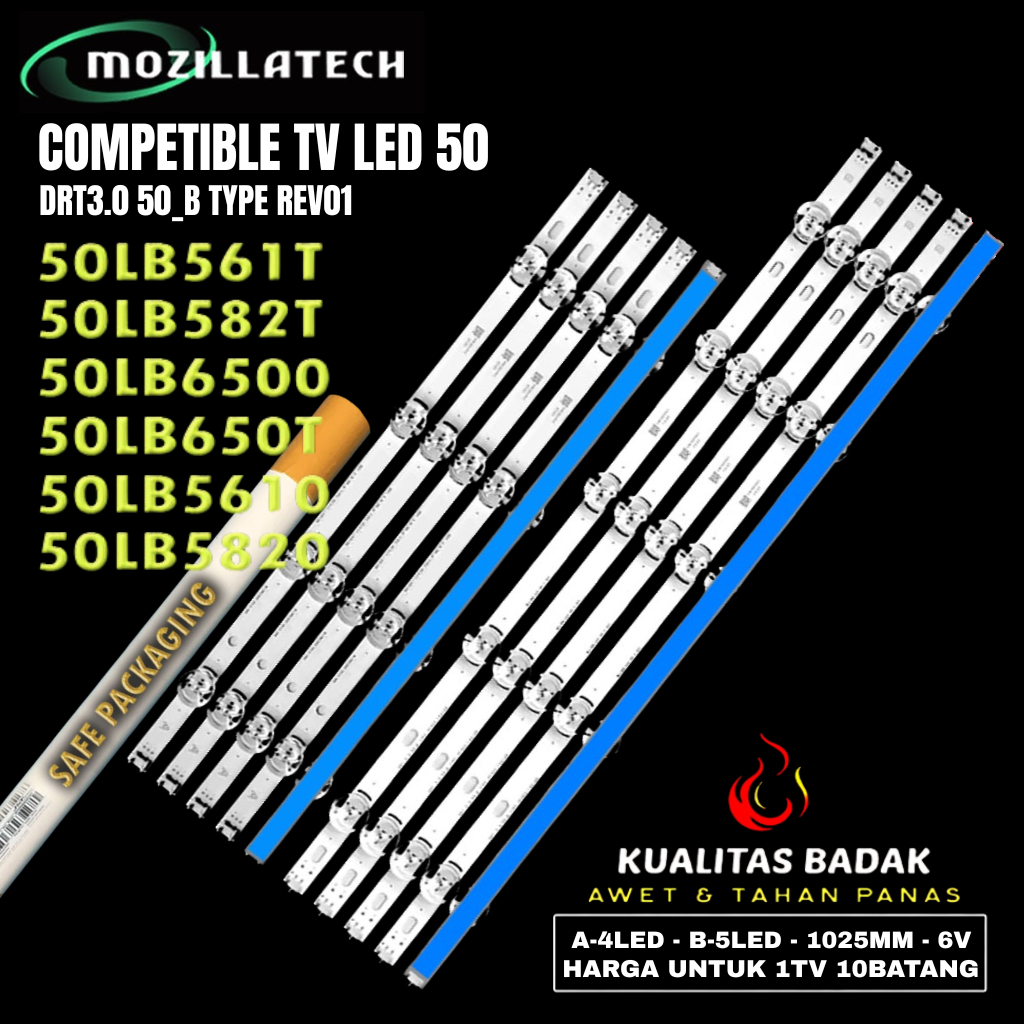 BACKLIGHT TV LED LG 50LB561T 50LB582T 50LB6500 50LB650T 50LB5610 50LB5820  DRT3.0 50_B TYPE REV01