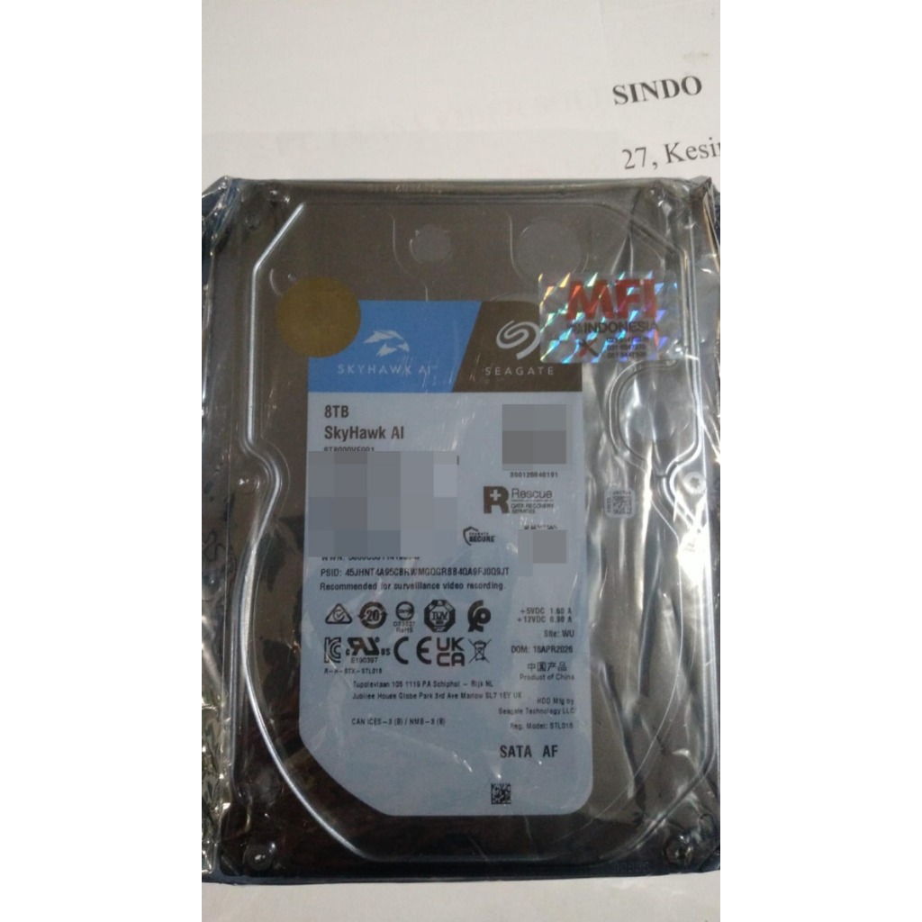 HARDISK 8 TB SEAGATE MFI