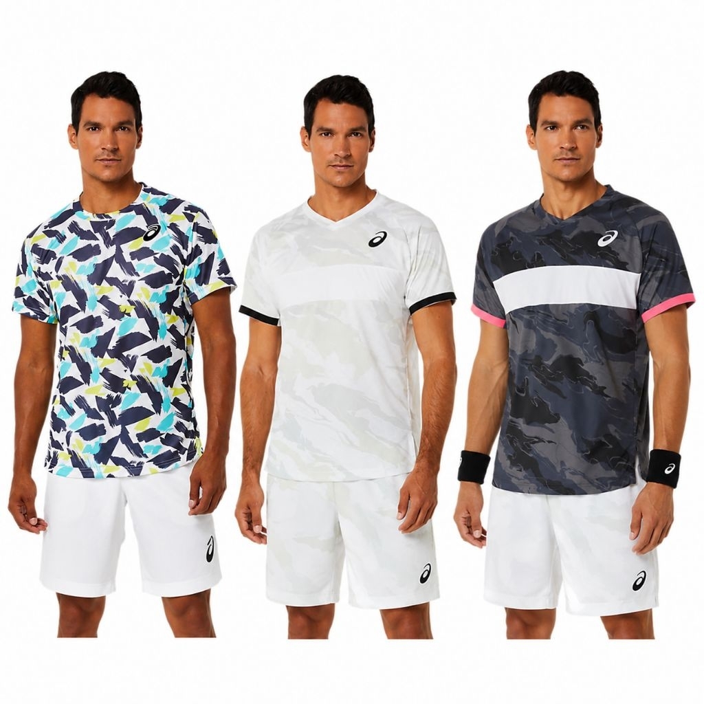 Asics Men Match Graphic SS Top original new bukan bekas