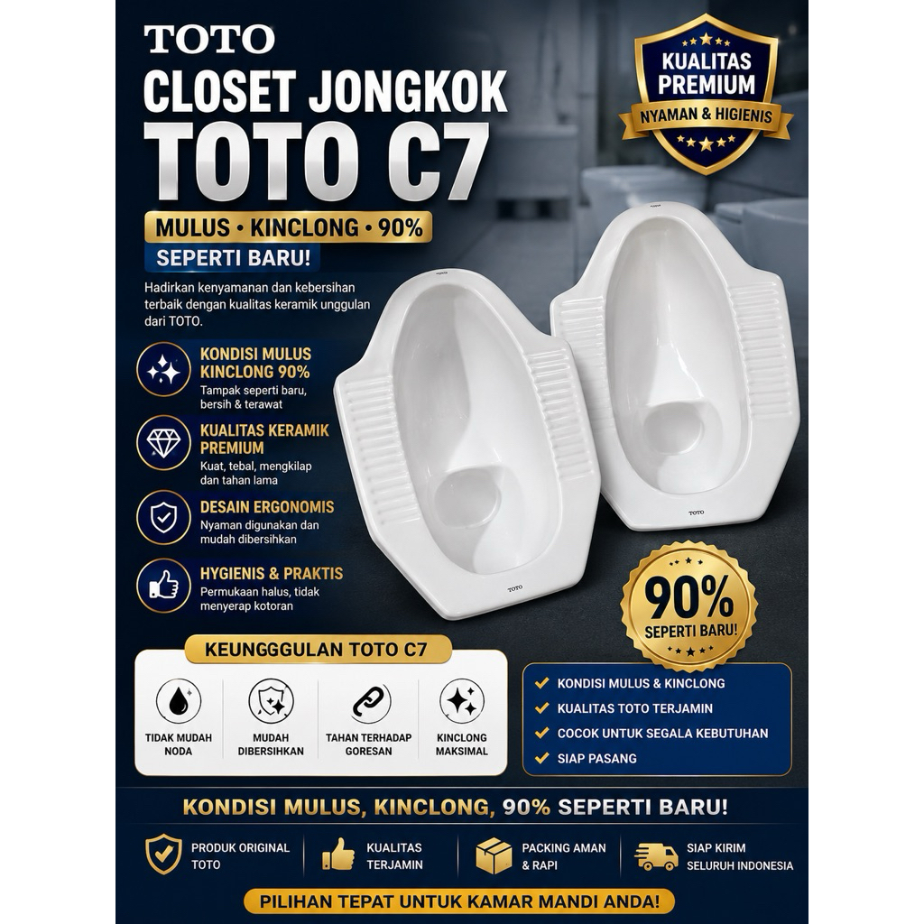 CLOSET JONGKOK TOTO CE 7 WARNA WHITE|CLOSET JONGKOK TOTO BERKUALITAS