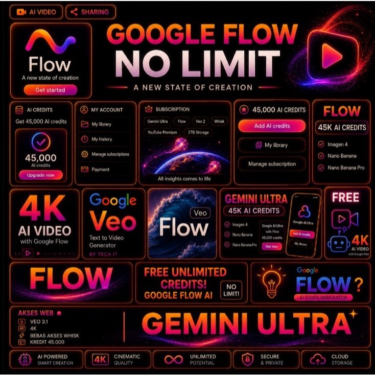 Gemini Ultra AI Pro Private - Aman, Cepat, Bergaransi - 1Bulan