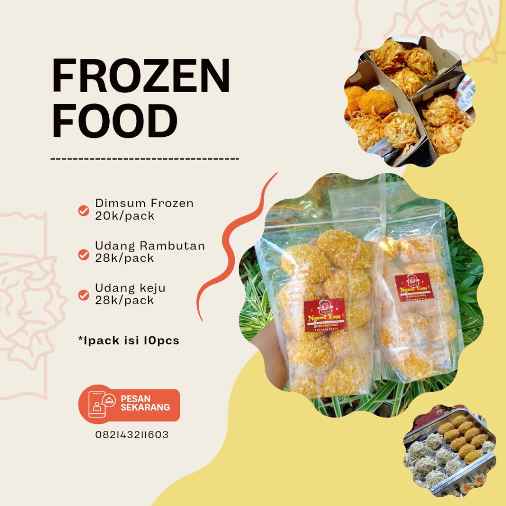Udang Keju, Udang Rambutan, Dimsum Frozen