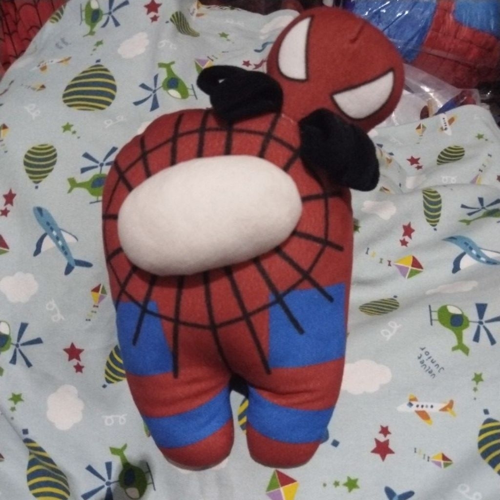 RARE Pappy Spiderman Toys 25cm Among Us Plush Toys Superhero Toys Marvel Toys Among Us Cuddly Plushi