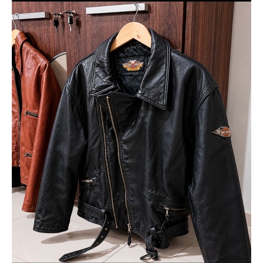 jaket kulit Harley Davidson