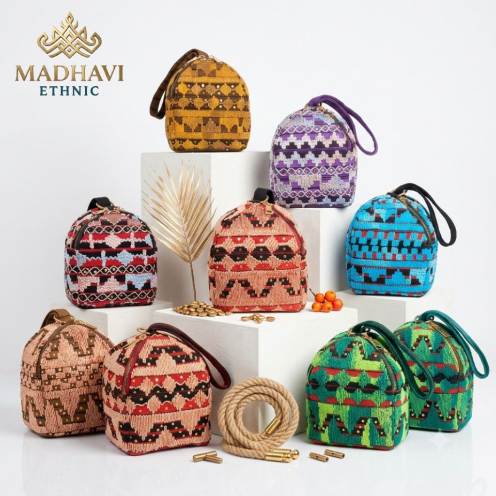 MADHAVI ETHNIC - Tas Tapis Lampung Model Belimbing Premium