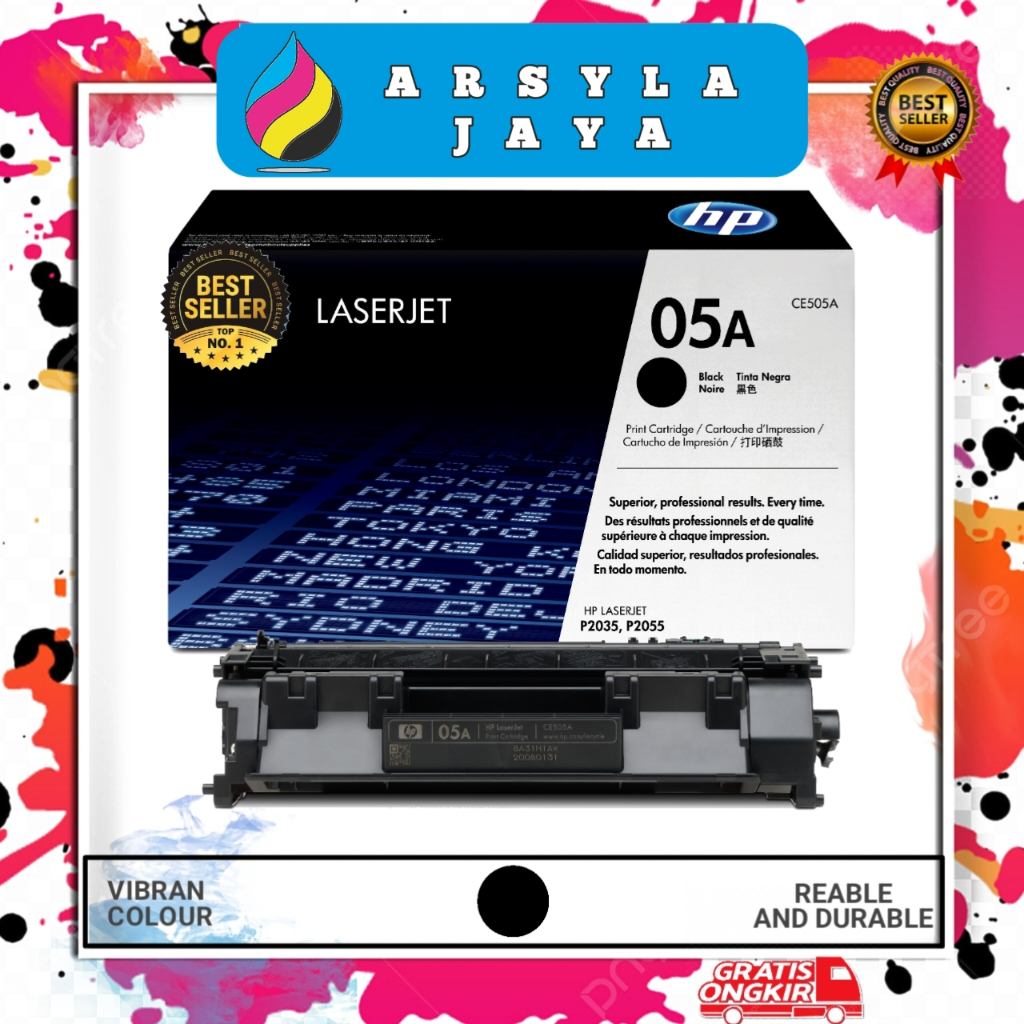 Toner HP Laserjet 05A Original CE505A Hitam