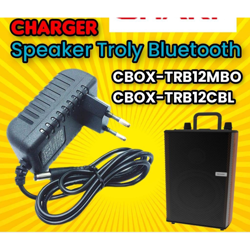 Adaptor charger speaker troly bluetooth Sharp Cbox-TRB12MBO, CBOX-TRB12CBL
