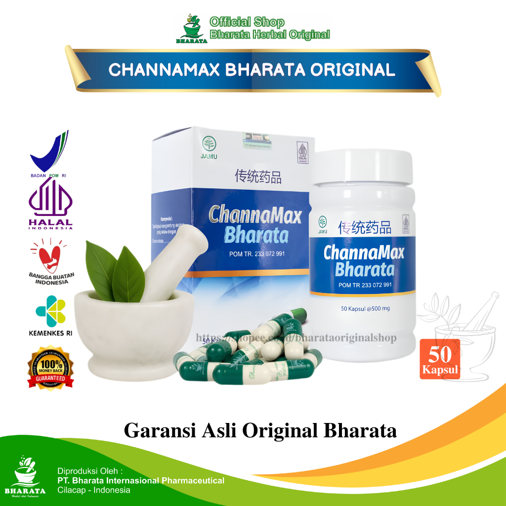 Obat CHANNAMAX BHARATA Asli Original 100% Herbal Bharata Official Store