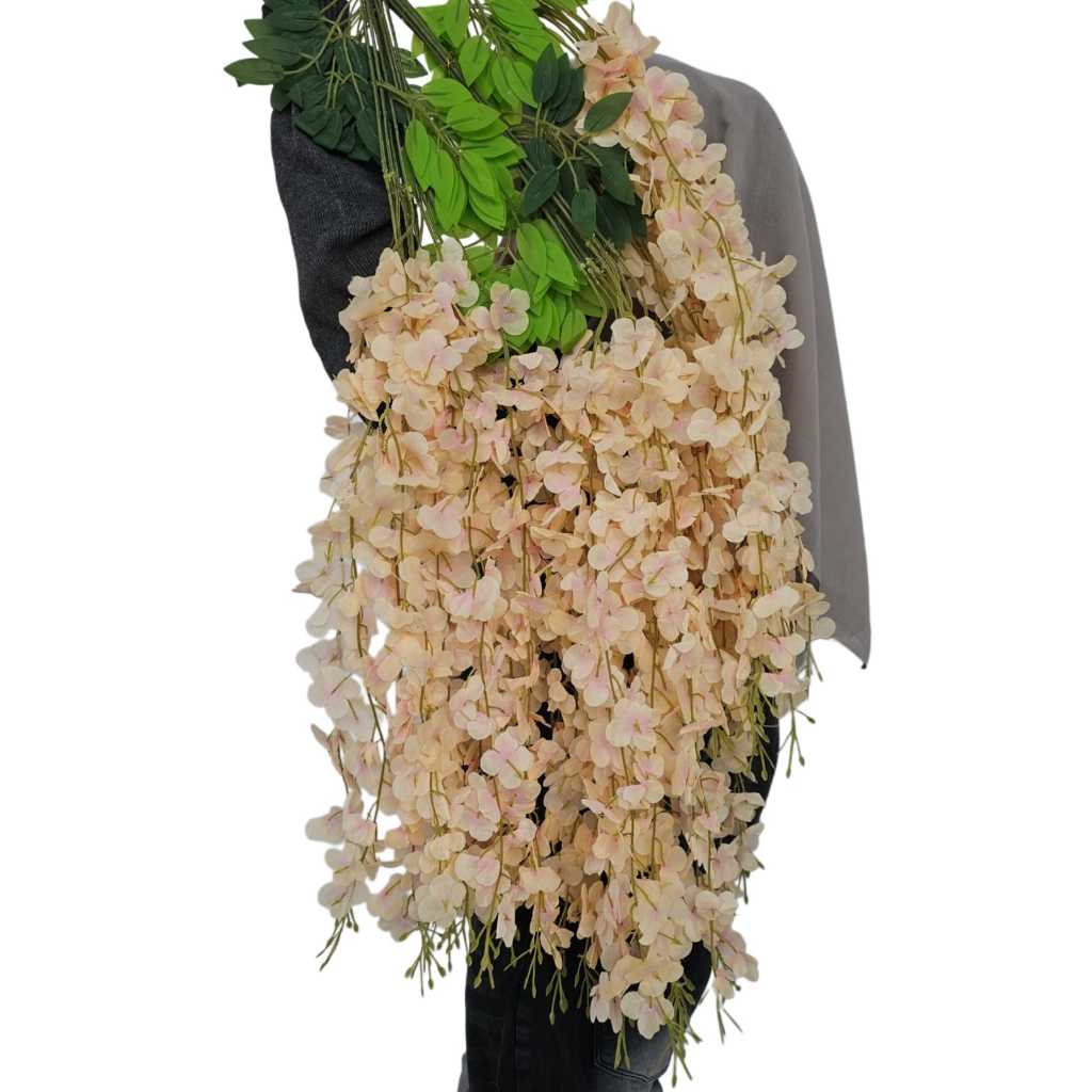 Daun Wisteria jumbo PUTIH HARGA PERLUSIN