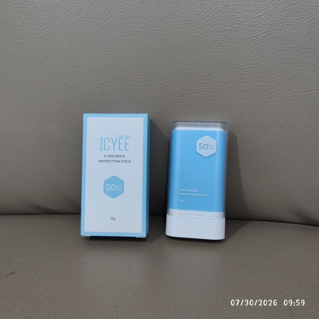 (preloved) Icyee Sunscreen Protection Stick Sensasi Dingin, Perlindungan Tinggi, Tahan Air