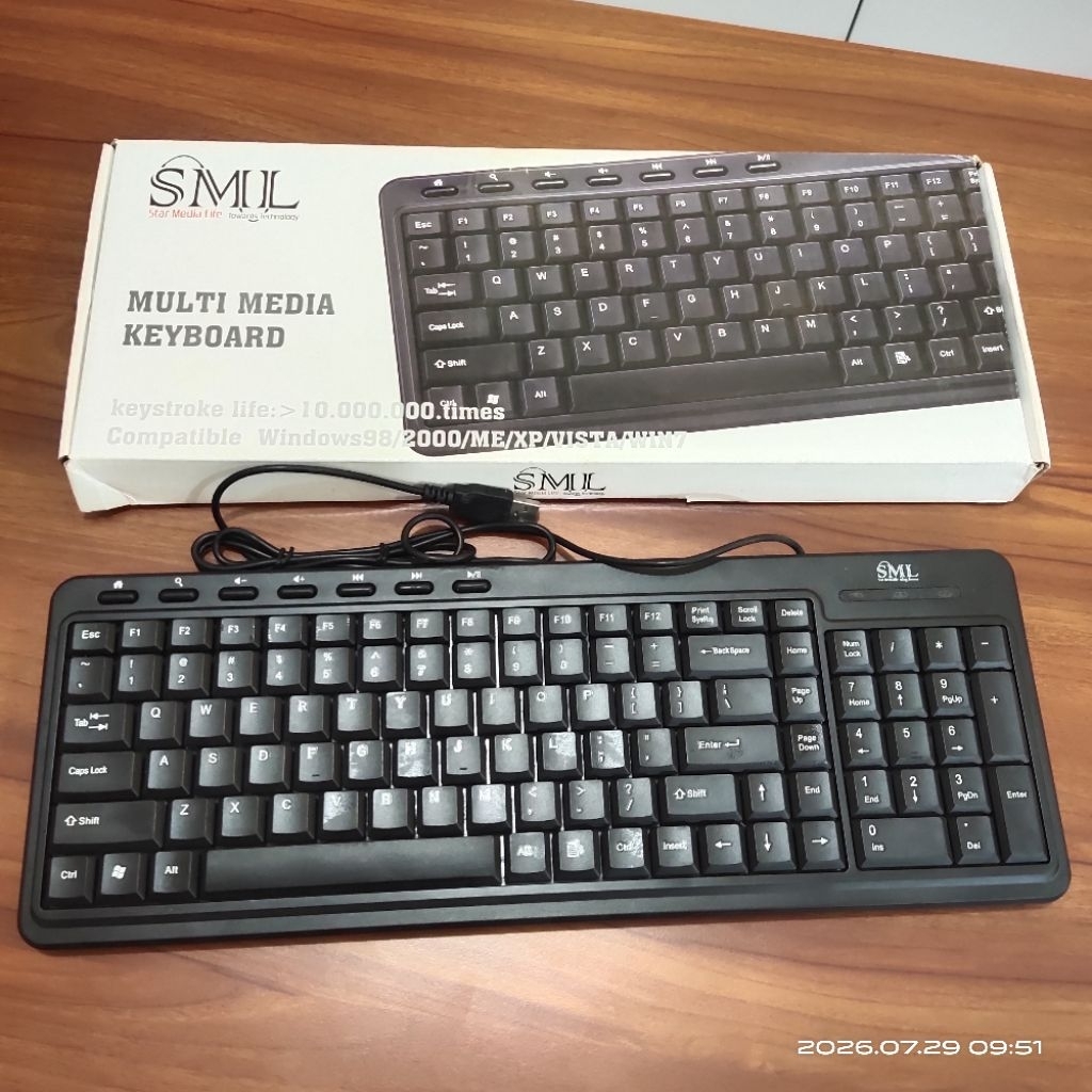 KEYBOARD USB SML BLACK KEYBOARD KOMPUTER
