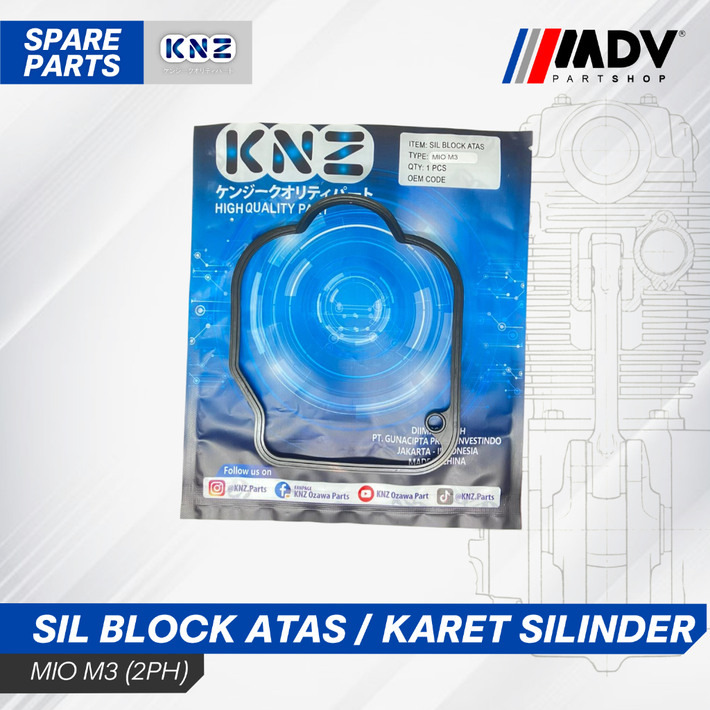 SIL BLOCK ATAS / KARET SILINDER MIO M3 (2PH) KNZ