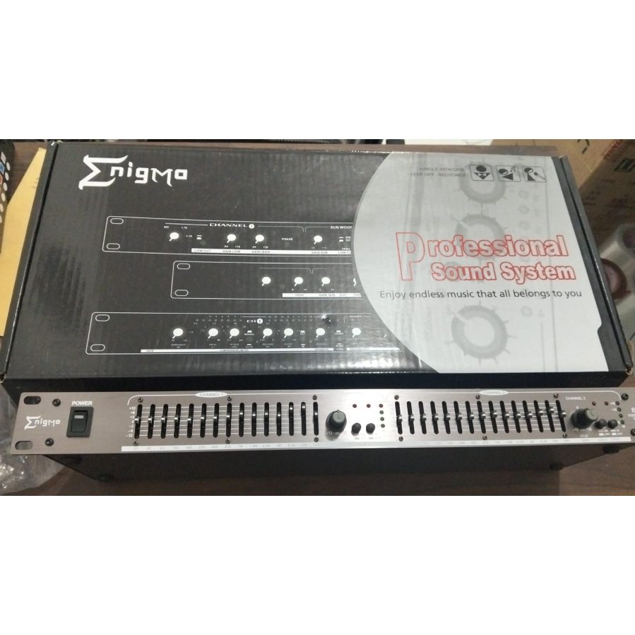 EQUALIZER ENIGMA EQ 215 EQ215 ORIGINAL Dual 15 BAND 2x15 ENIGMA EQ-215 Original