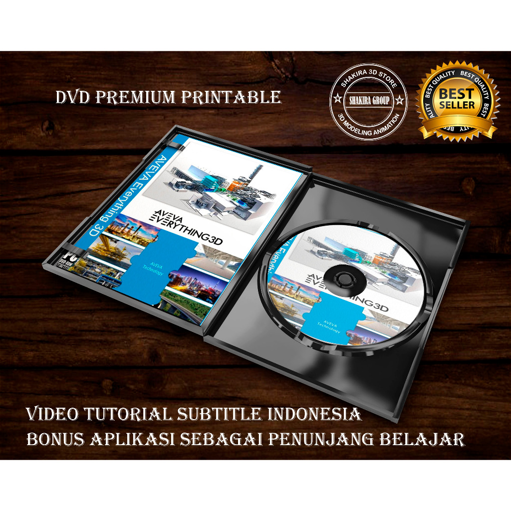 Aveva E3D v2.1 Everything 3D 2026 plus Video Tutorial Mastering SUBTITLE BAHASA INDONESIA DVD plant,