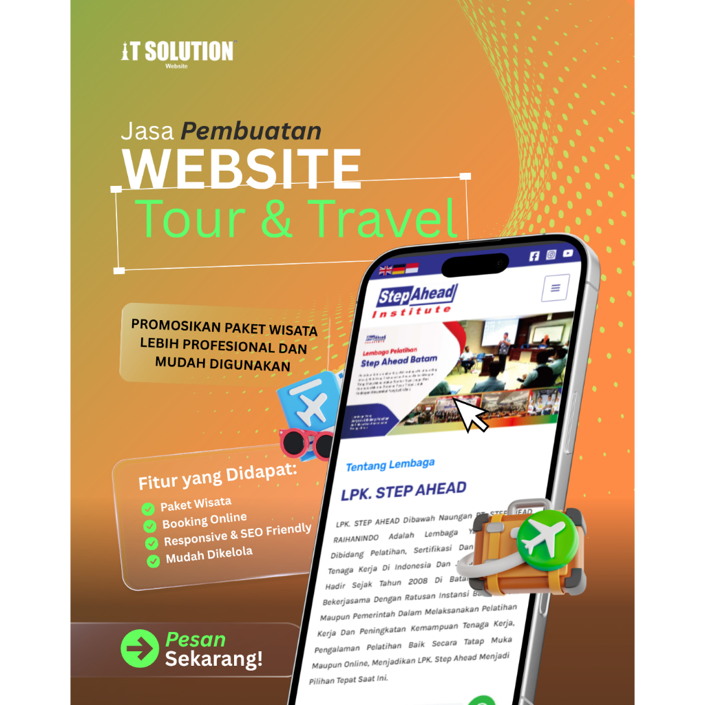 Butuh Website Tour & Travel Profesional? Jasa Pembuatan Website Tour & Travel | IT Solution