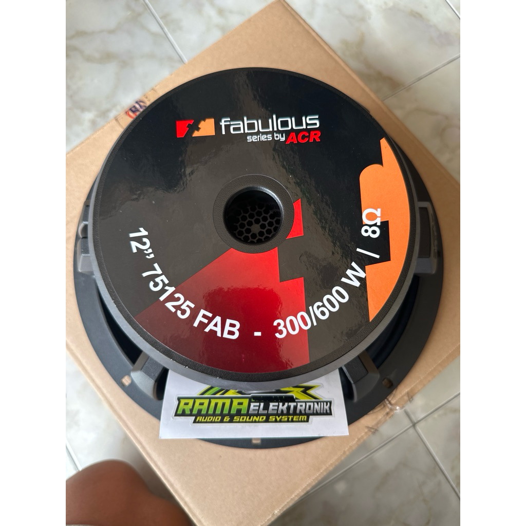 SPIKER ACR FABULOUS 12 PA 75125 600 WATT SPEAKER FABULUS 12 INCH VC 3 INCH MID LOW