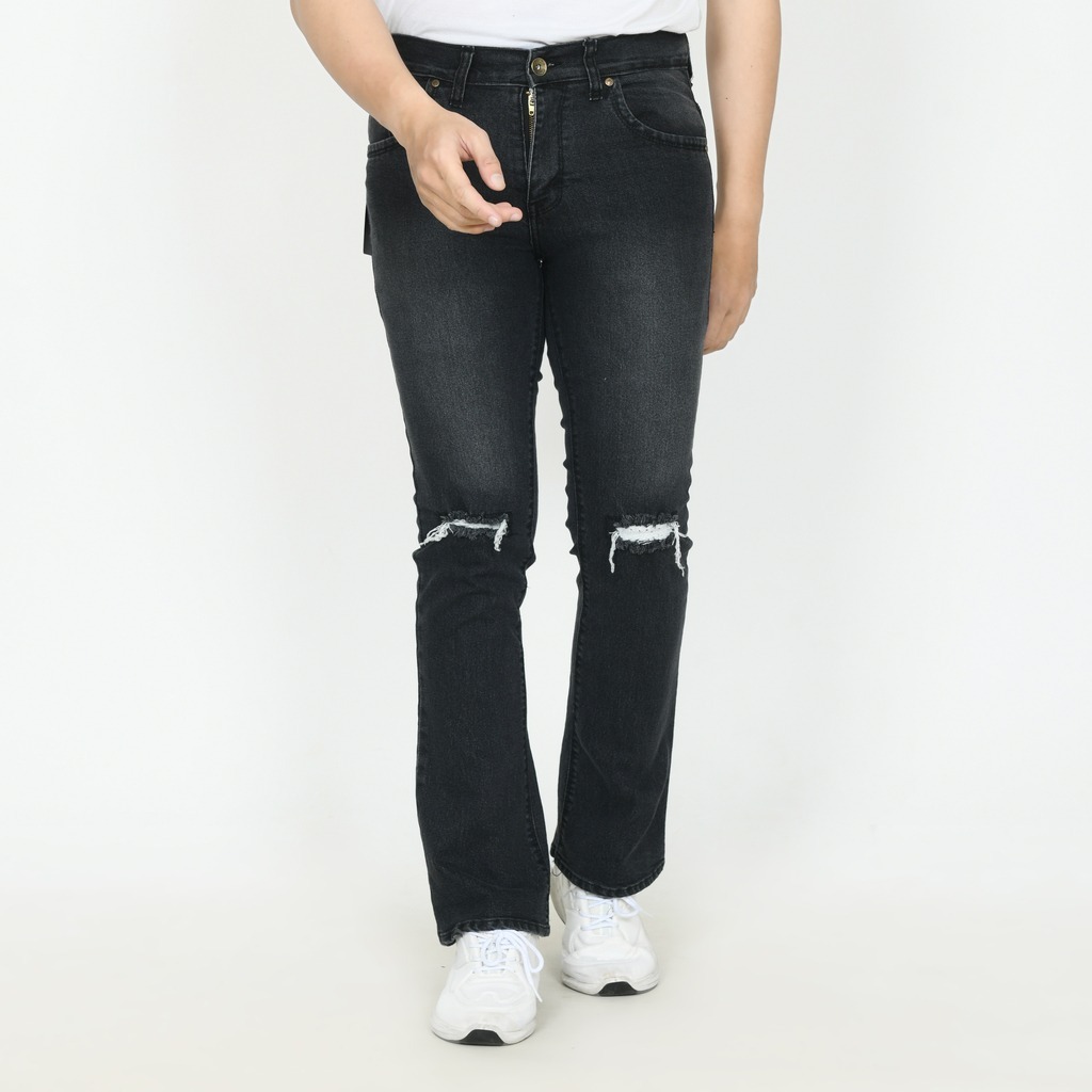 CELANA PANJANG CUTBRAY SOBEK BLACKJAZZ PRIA DEWASA by CENTULA OF DENIM BADJATEX DENIM STRETCH UK 27-