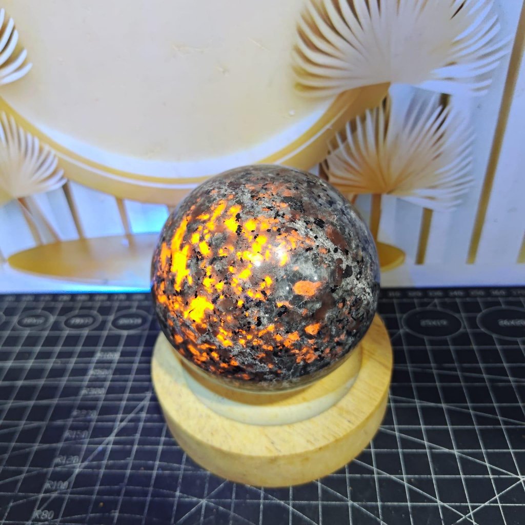 Natural Batu Yooperlite Sphere (3) Asli Batu Alam