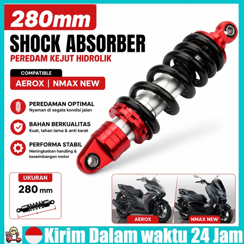Shockbreaker Belakang Model Ktc Razor Pro 280mm Nuovo Aerox Nmax New