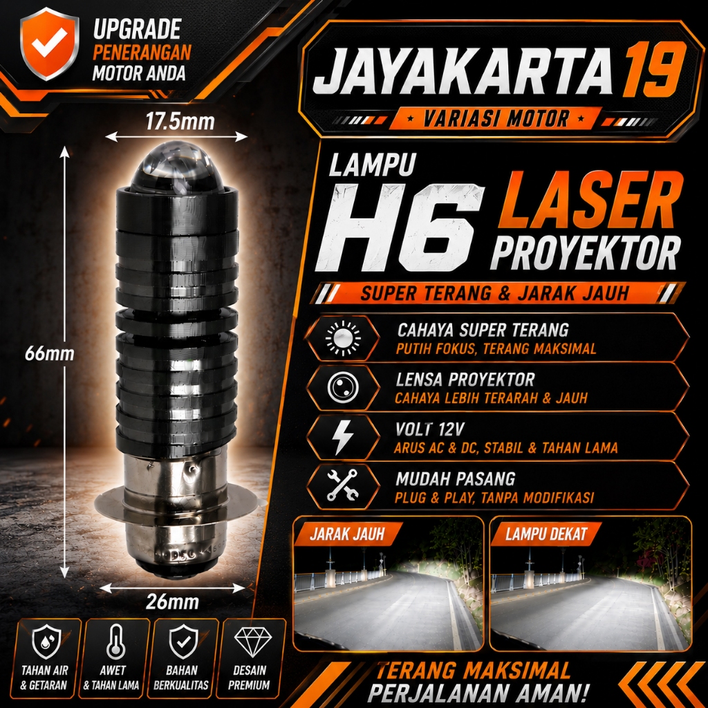 LED Lampu Depan Motor Lampu Led Motor Super Terang Depan Lampu H6 Led Motor Bohlam Lampu Depan Seped