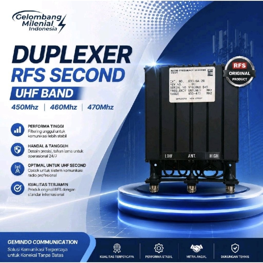 DUPLEXER UHF 400-450MHZ