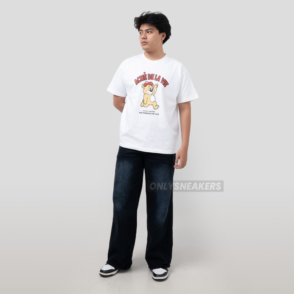 ADLV CARTOON BEAR WHITE TEE