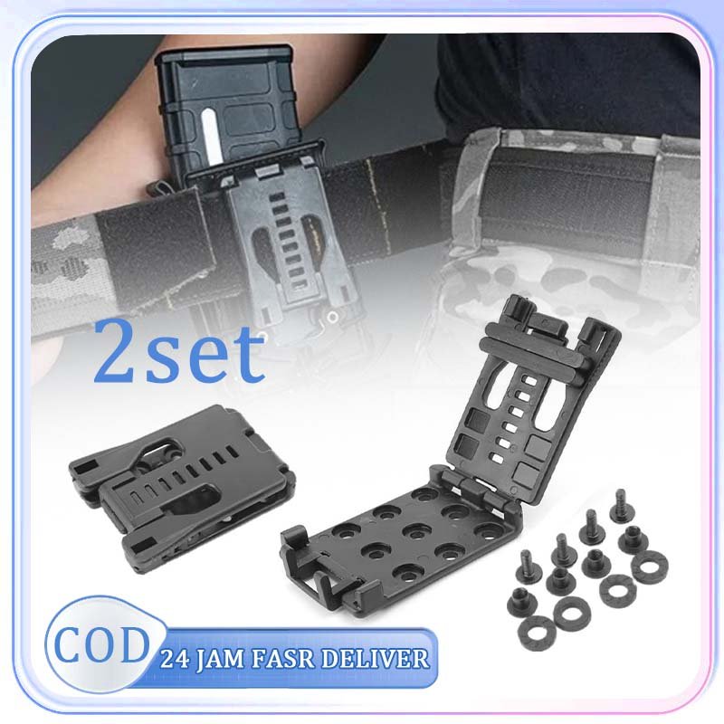 2set Holster Clip Kydex Clip Pisau Belt Attachment Tactical Untuk Outdoor Clip Holster Pisau