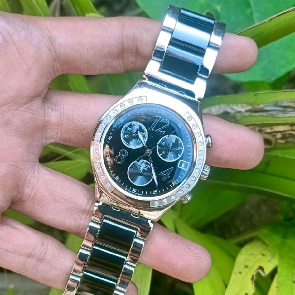 Jam Tangan Swatch Chronograph Original