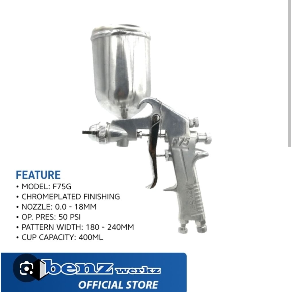 SPRAY GUN F-75 G BENZ HIGH PRESSURE Spray Gun F75G