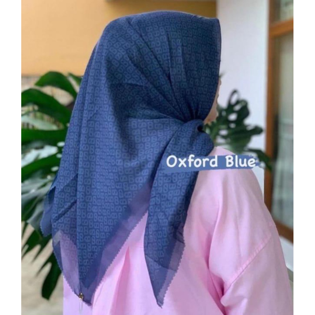 Tapis square Oxford Blue Buttonscarves