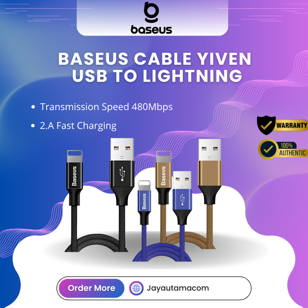 BASEUS Cable Yiven USB To Lightning 1,2M