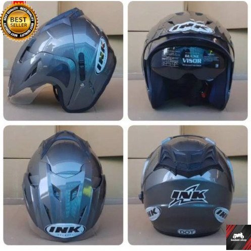 Helm Ink Double Visor Bmt SNI Busa Tebal Termurah