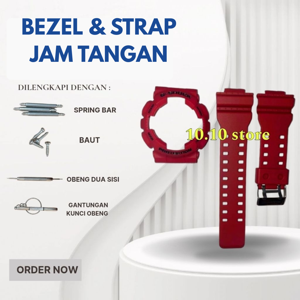 TALI RUBBER BAND BEZEL STRAP CASE GA100 GA110 GD100 GD120 GAX100 Bezel BESEL GA100 GA110 GA120 GD100