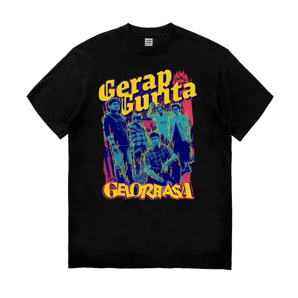 Gerap Gurita - Gelora Asa T-shirt - Black