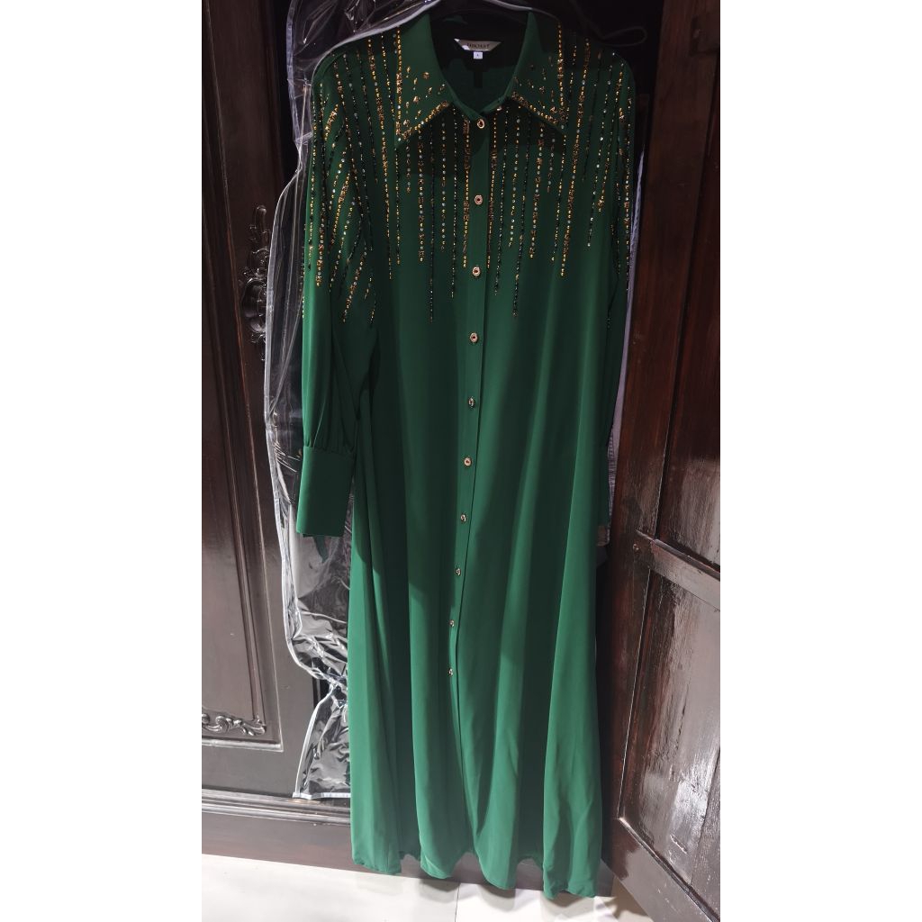 Gamis Hikmat preloved.Gamis hikmat ori size L.Abaya Hikmat