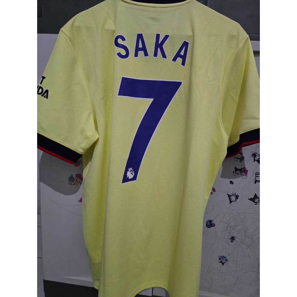 Jersey Arsenal Away 2021-2022 Bukayo Saka 7 Size XL