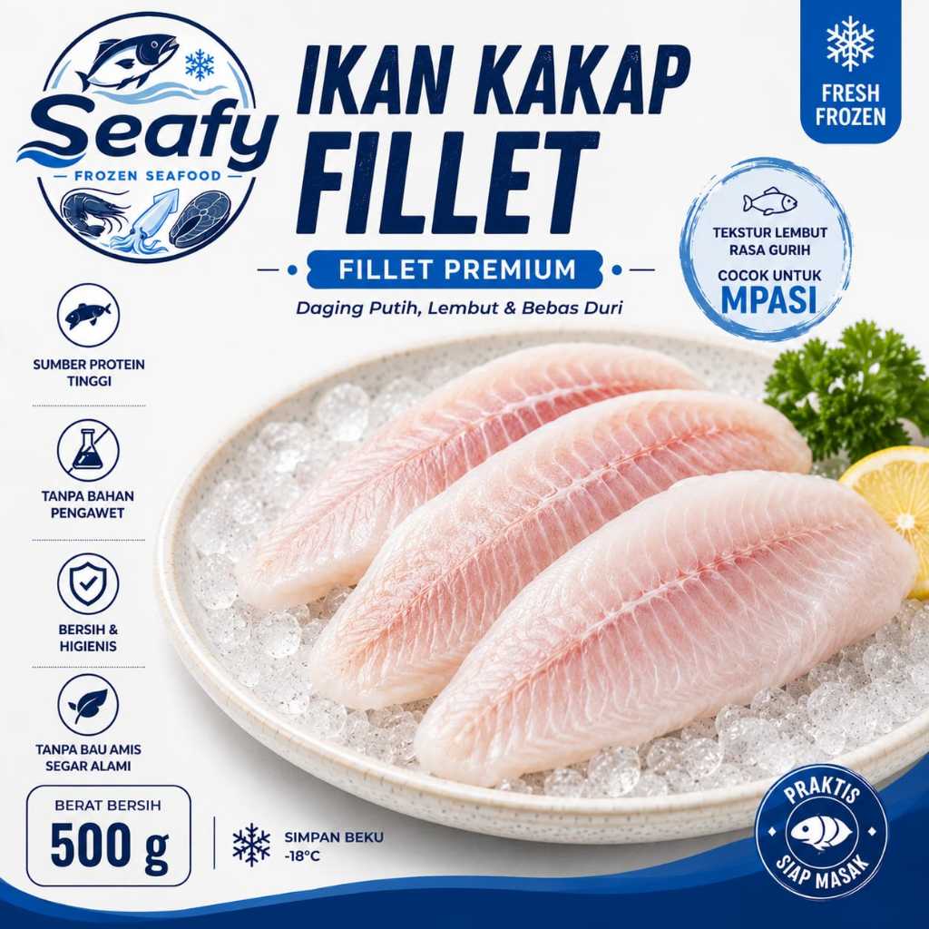 Fillet Ikan Dori Premium 1kg | Fresh Frozen | Dori Fillet Tanpa Tulang | Siap Masak