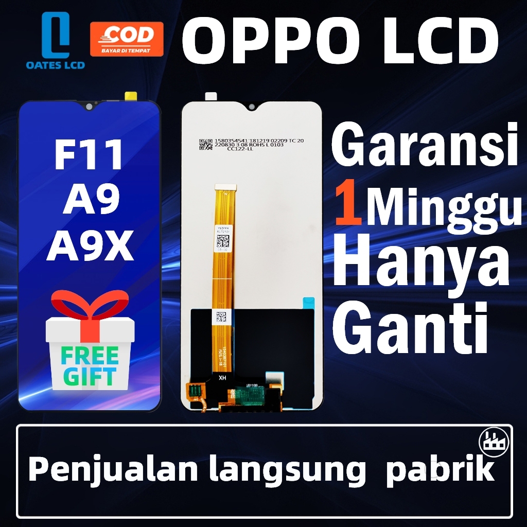 LCD OPPO F11/A9/A9X UNIVERSAL FULLSET Touchscreen ORI LAYAR sentuh HP asli OG Crown/Oates/ Original