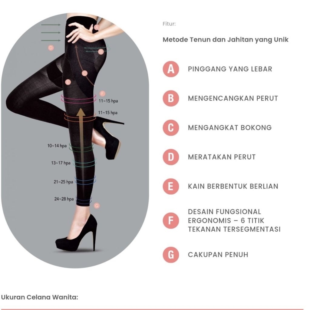 AULORA WOMEN PANTS with KODENSHI® / Legging Perempuan untuk kesehatan
